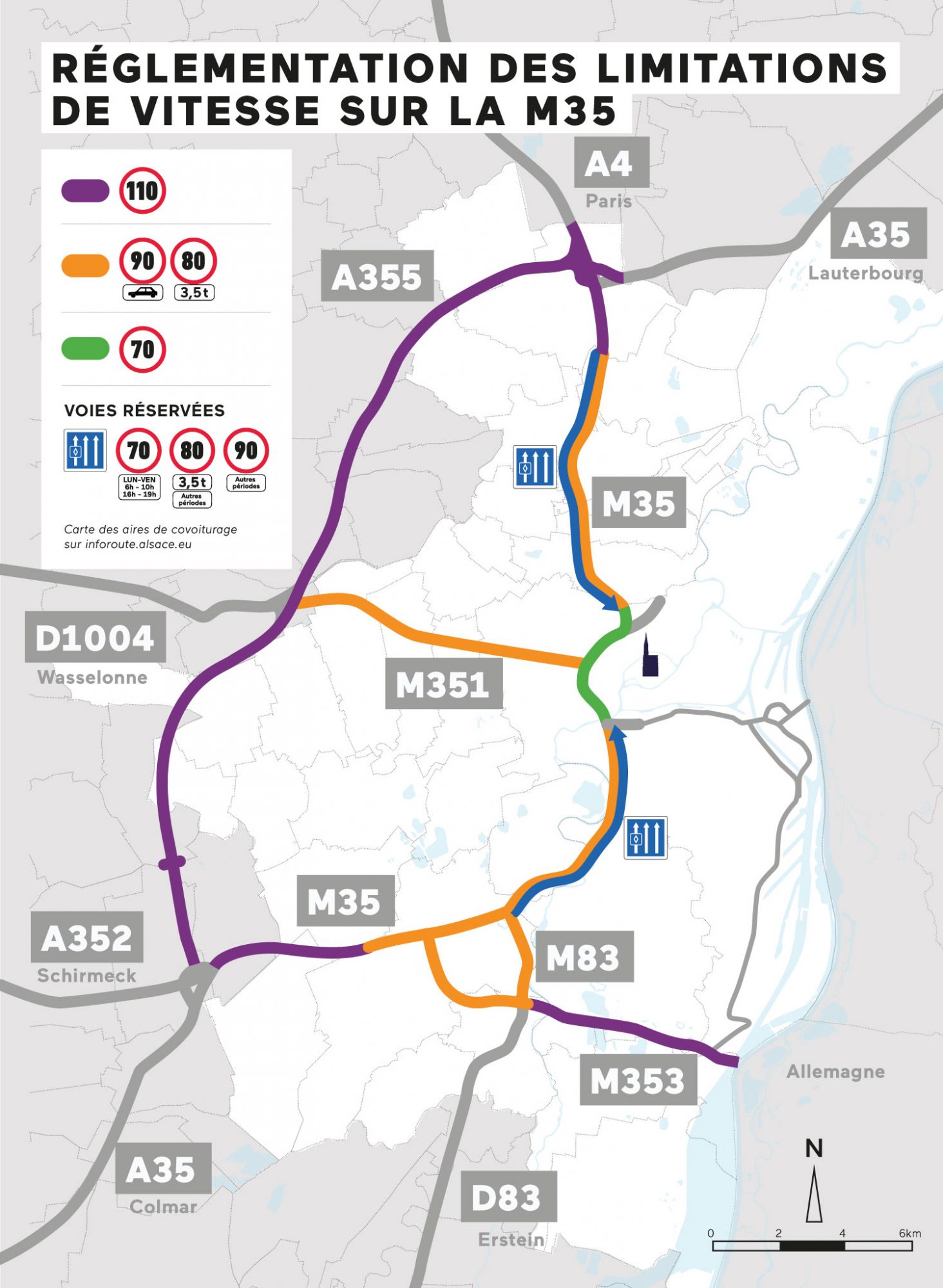 Règlementation des vitesses autorisées M35